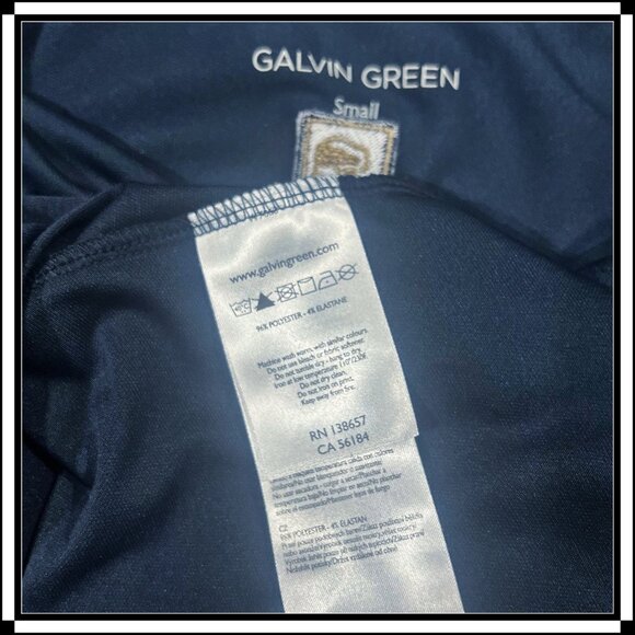GALVIN GREEN Women's Half-Button Golf Top with Sponsor Logos - Size S - Picture 10 of 11